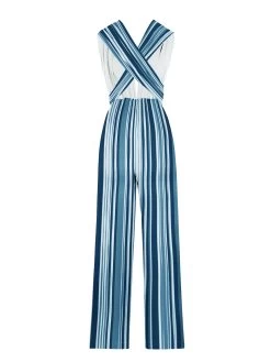 UMY Jumpsuit - Rayas Blu -Diarrablu UmyJumpsuit RayasBluback