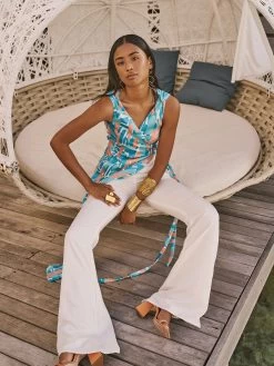 Aika Pants - Rai Blanc -Diarrablu aika pants solid blanc 307724