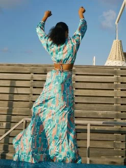 Amal Dress - Atoll Blu -Diarrablu amal dress atoll blu 251523