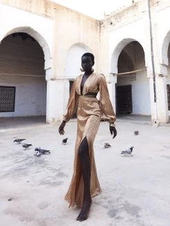 Amal Dress - Dhaw Gold -Diarrablu amal dress dhaw gold 557812