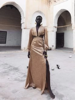 Amal Dress - Dhaw Gold -Diarrablu amal dress dhaw gold 895413