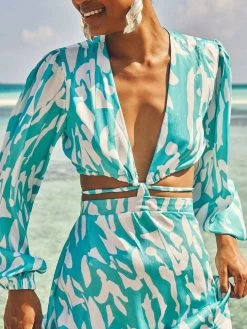 Amal Dress - Playa Aqua -Diarrablu amal dress playa aqua 212144