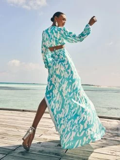 Amal Dress - Playa Aqua -Diarrablu amal dress playa aqua 278187