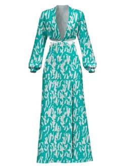 Diarrablu -Diarrablu amal dress playa aqua 896514