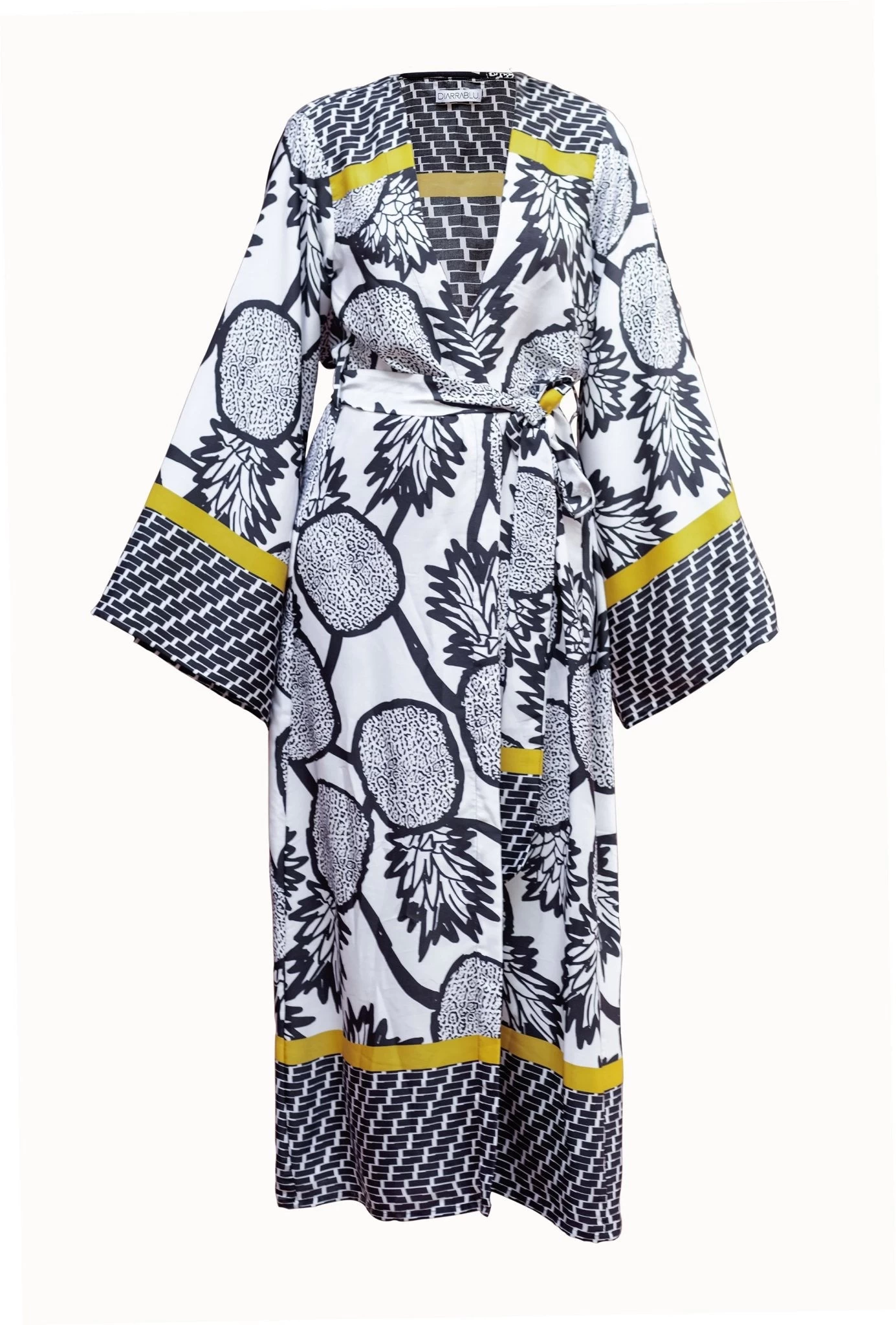 Awa Ben Kimono - Ananas Yellow 4 Awa Ben Kimono - Ananas Yellow – Image 2