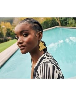 Crescent Earrings - Upcycled Brass -Diarrablu crescent earrings upcycled brass 518487