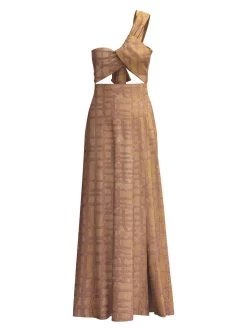 Diarrablu -Diarrablu dalia dress dhaw gold 323560