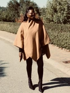 Reversible Amy Ben Poncho - Yraf Blue -Diarrablu gyraf reversible wool poncho 291791