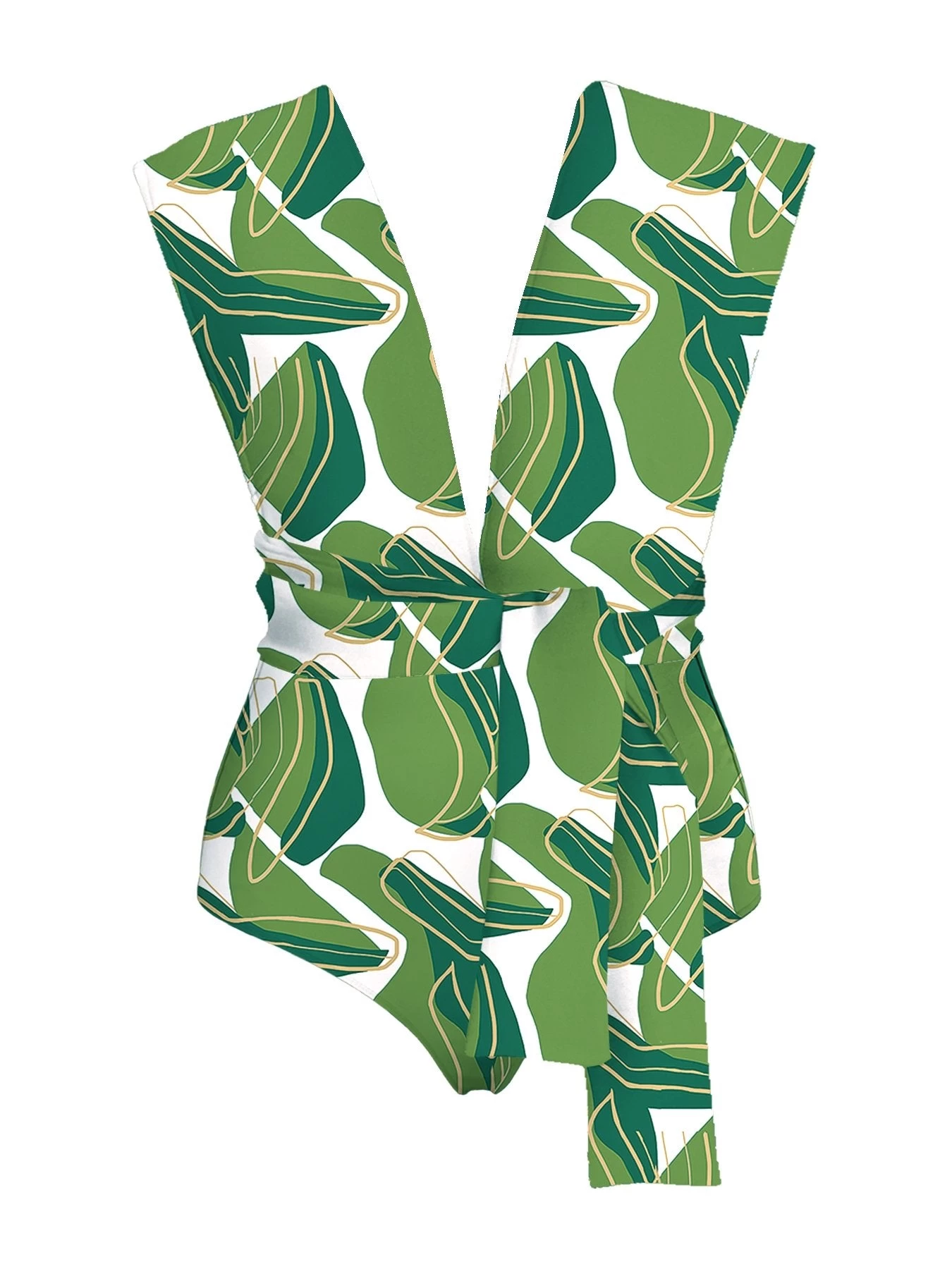 Infinity Swimsuit - Nari Vert 3 Infinity Swimsuit - Nari Vert