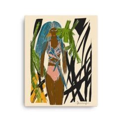 Jigeen Blu | Canvas Print -Diarrablu jigeen blu canvas print 412207