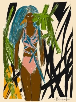 Jigeen Blu In Bali - Art Print