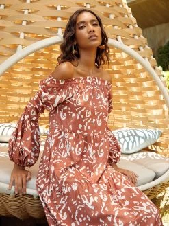 Kudi Dress - Batik Rose -Diarrablu kudi dress batik rose 746554