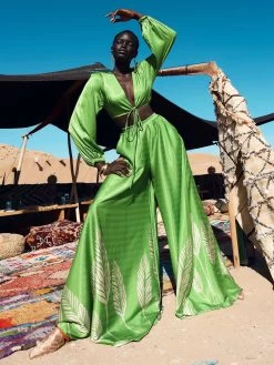 Lama Top - Palms Vert 7 Lama Top - Palms Vert -Diarrablu lama top palms vert 483933