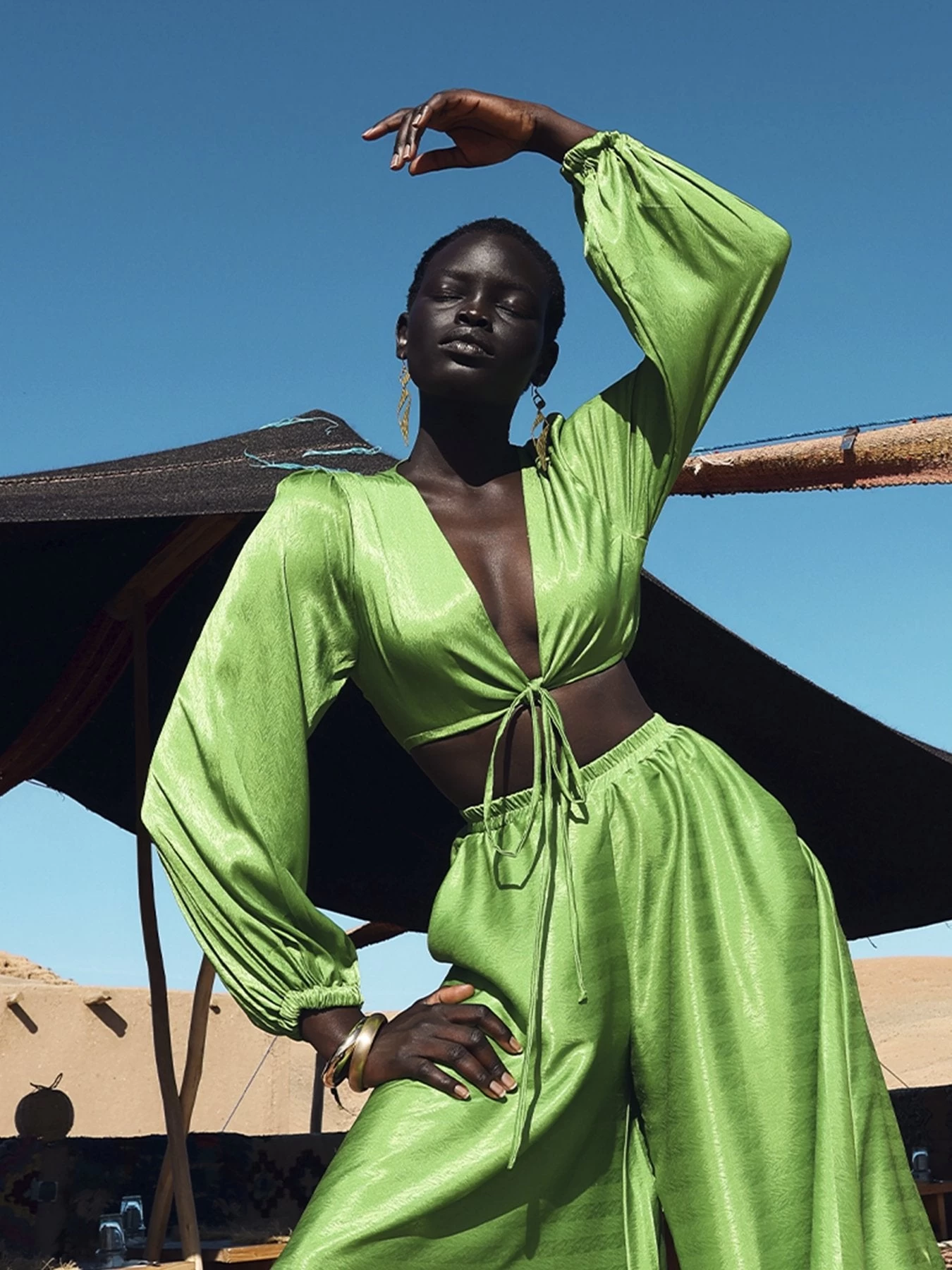 Lama Top - Palms Vert 3 Lama Top - Palms Vert