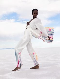 Leer Pants - Arte Blanc -Diarrablu leer pants arte blanc 358737