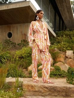 Leer Pants - Blossom Rose