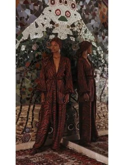 Diarrablu 16 Leer Pants - Zari Red