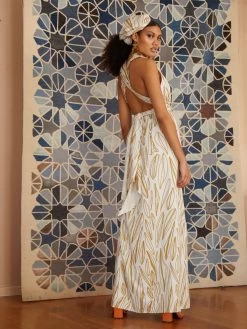 Mailys Dress - Fiore Gold -Diarrablu mailys dress fiore gold 430263