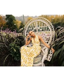 Mailys Dress - Jardin Mustard -Diarrablu mailys dress jardin mustard 100184