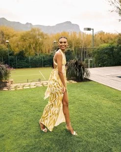 Mailys Dress - Jardin Mustard -Diarrablu mailys dress jardin mustard 932679