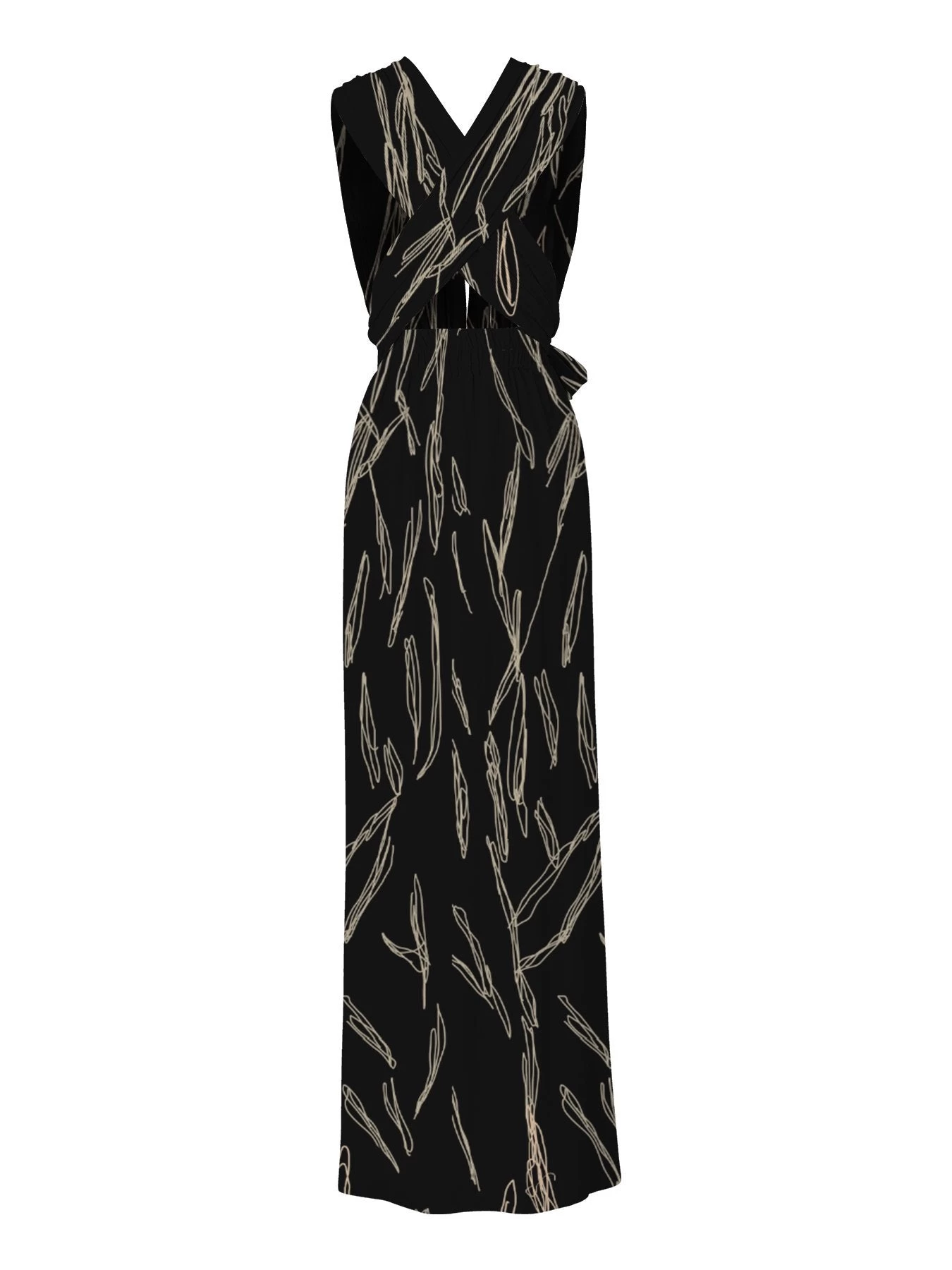 Mailys Dress - Scribble Noir 7 Mailys Dress - Scribble Noir – Image 5