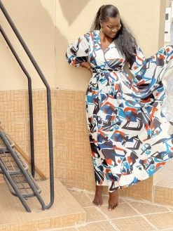 Marieme Dress - Ndar White -Diarrablu marieme dress ndar 426495