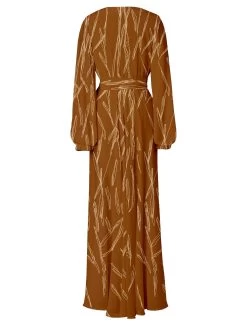 Marieme Dress - Scribble Rust 11 Marieme Dress - Scribble Rust -Diarrablu marieme dress scribble rust 311764