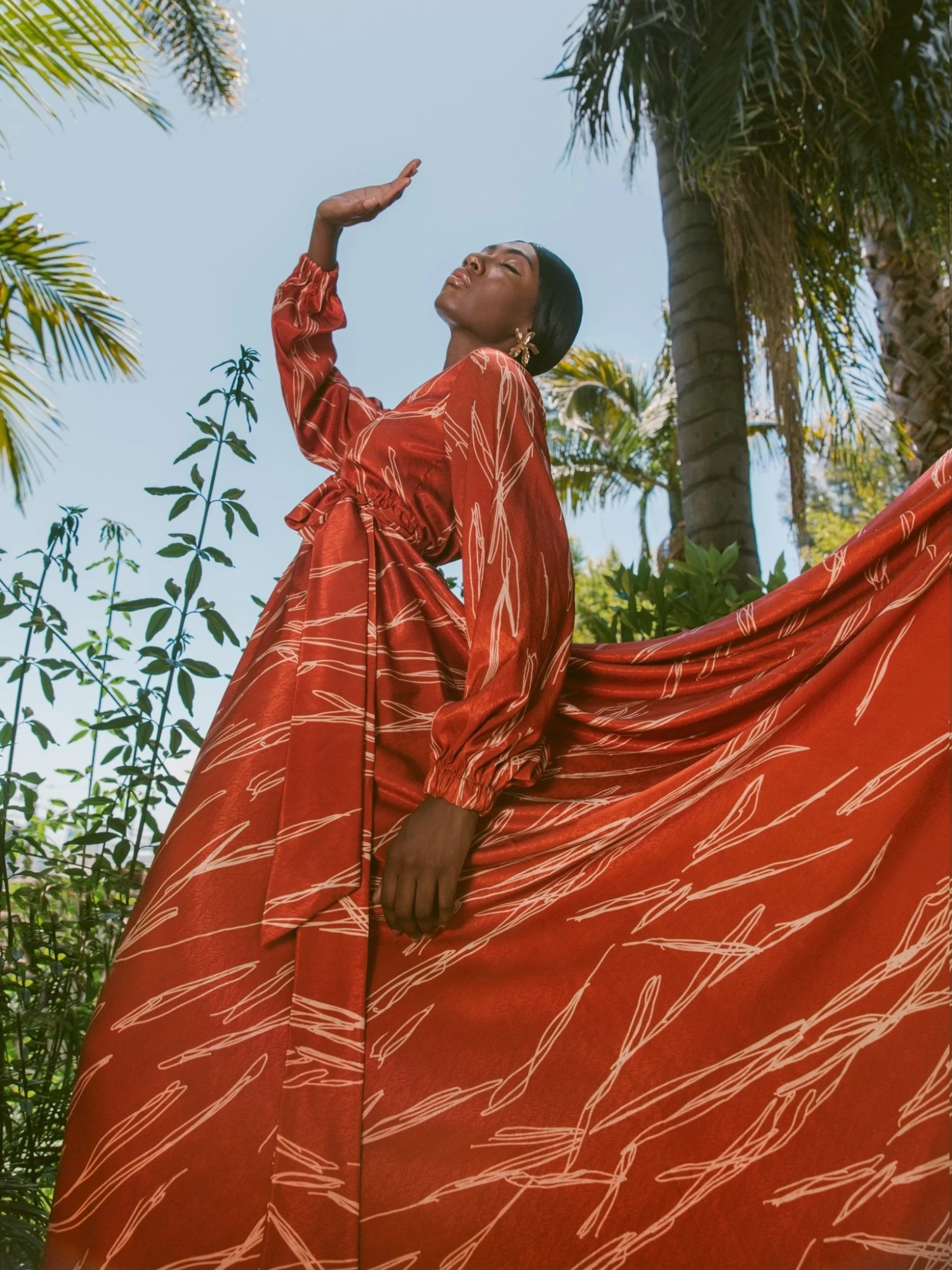 Marieme Dress - Scribble Rust 3 Marieme Dress - Scribble Rust