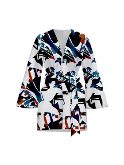 Diarrablu -Diarrablu mini kimono ndar white 786446