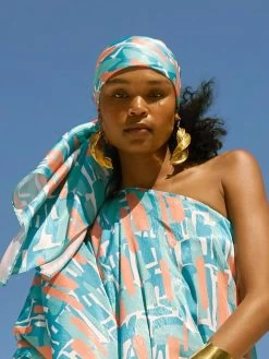 Moussor Headwrap - Atoll Blu -Diarrablu moussor headwrap atoll blu 900312