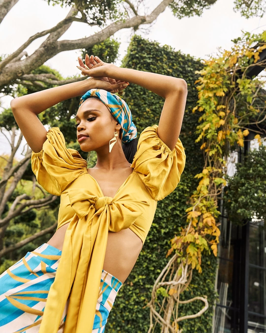 Moussor Headwrap - Blossom Teal 4 Moussor Headwrap - Blossom Teal – Image 2