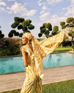 Moussor Headwrap - Jardin Mustard -Diarrablu moussor headwrap jardin mustard 159959