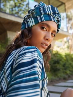 Moussor Headwrap - Rayas Blu