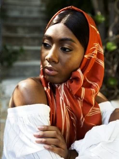 Moussor Headwrap - Scribble Rust