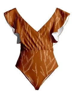 Nabu Swimsuit - Scribble Rust -Diarrablu nabu swimsuit scribble rust 142060