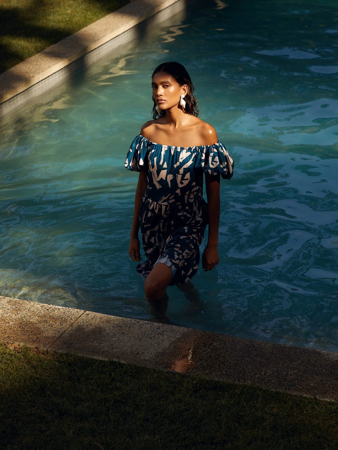 Nura Dress - Batik Blu 7 Nura Dress - Batik Blu – Image 5