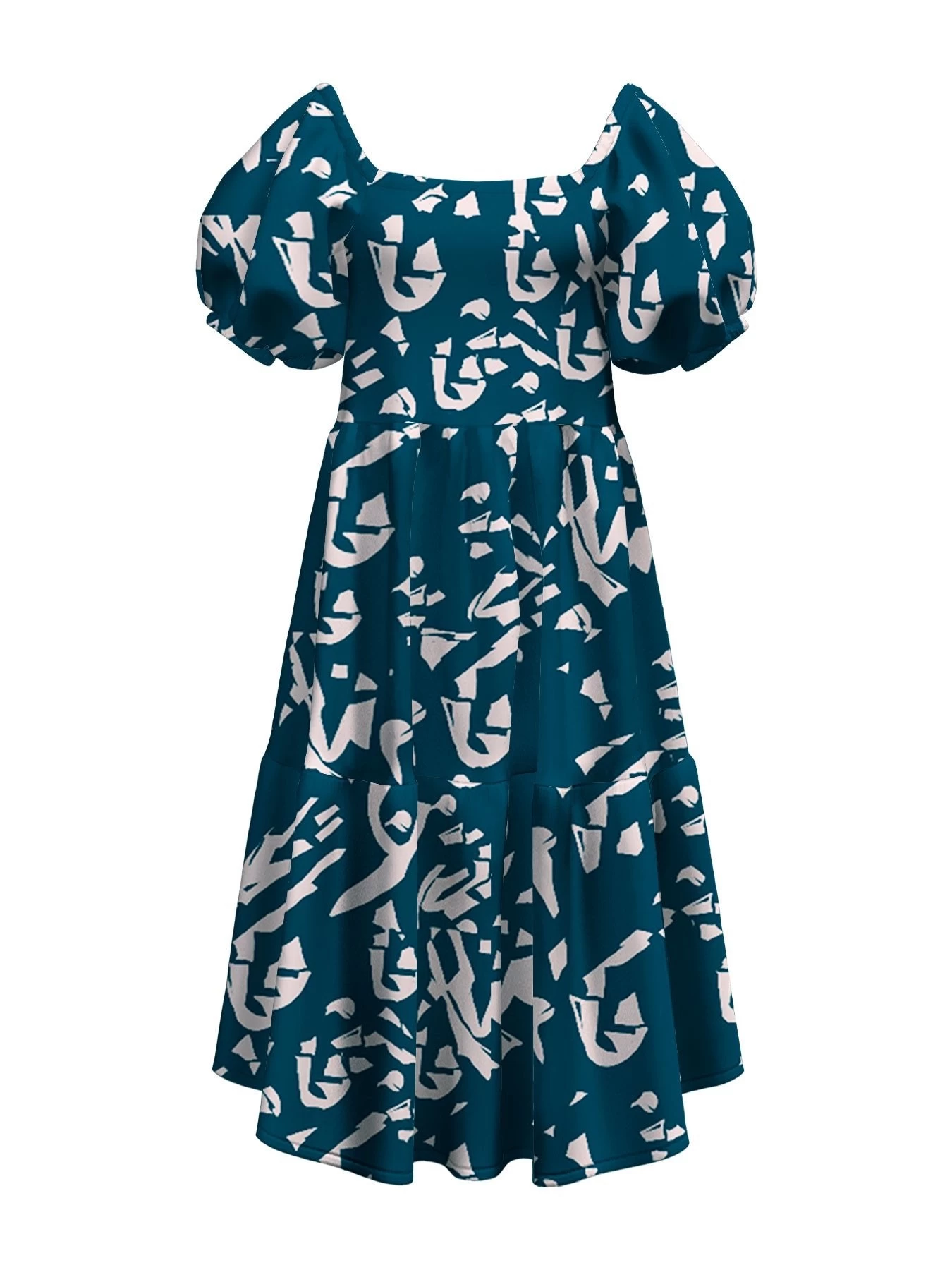 Nura Dress - Batik Blu 4 Nura Dress - Batik Blu – Image 2
