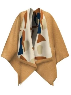 Reversible Amy Ben Poncho - Tilo Cream -Diarrablu reversible amy ben poncho tilo cream 708555