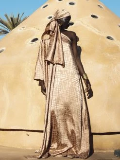 Diarrablu 22 Satu Dress - Dhaw Gold