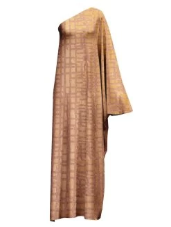 Diarrablu -Diarrablu satu dress dhaw gold 244224