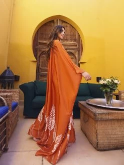 Satu Dress - Palms Orange -Diarrablu satu dress palms orange 434628