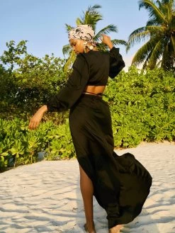 Sustainable Amal Dress - Solid Noir -Diarrablu sustainable amal dress solid noir 348857