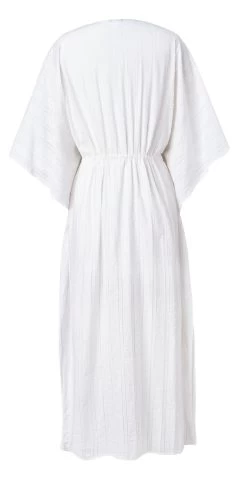 Sustainable Daba Caftan - Solid Blanc -Diarrablu sustainable daba caftan blanc 687183