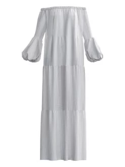 Sustainable Kudi Dress - Solid Blanc -Diarrablu sustainable kudi dress solid blanc 191210
