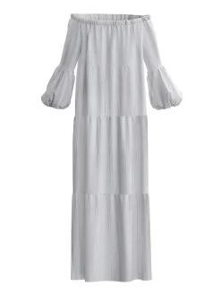 Sustainable Kudi Dress - Solid Blanc -Diarrablu sustainable kudi dress solid blanc 817545