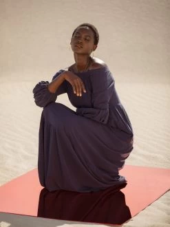 Sustainable Kudi Dress - Solid Navy -Diarrablu sustainable kudi dress solid navy 799589