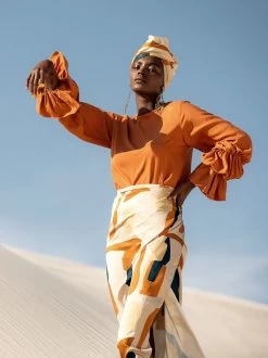 Sustainable Lena Top - Solid Rust -Diarrablu sustainable lena top solid rust 122425