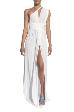 Sustainable Mailys Dress - Solid Blanc 7 Sustainable Mailys Dress - Solid Blanc -Diarrablu sustainable mailys blanc convertible dress 281277