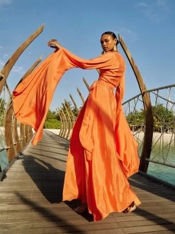 Sustainable Maya Dress - Solid Coral 11 Sustainable Maya Dress - Solid Coral -Diarrablu sustainable maya dress solid coral 666777