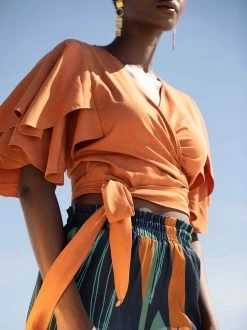 Sustainable Sahel Top - Solid Rust -Diarrablu sustainable sahel top solid rust 618986